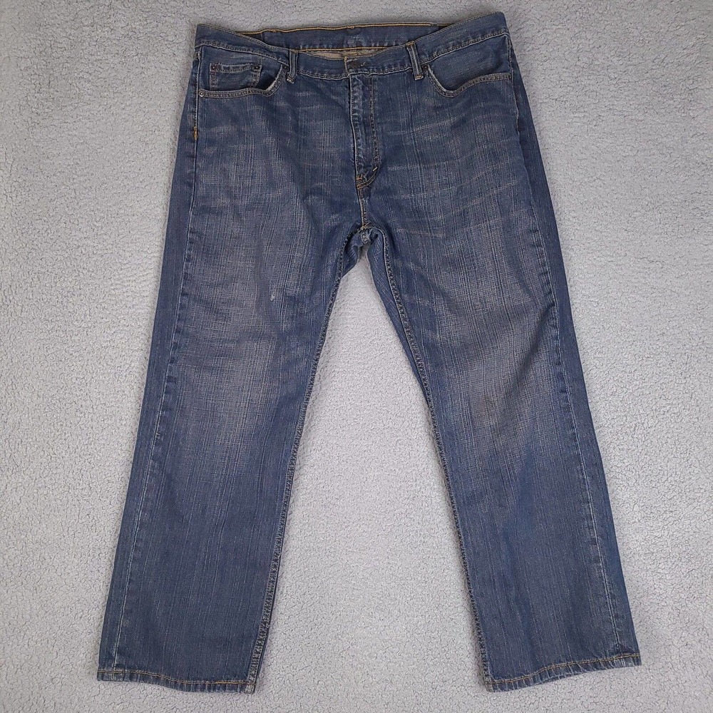Levi's Jeans Mens 42x30 Blue Denim 559 Relaxed Straight 100% Cotton Defect